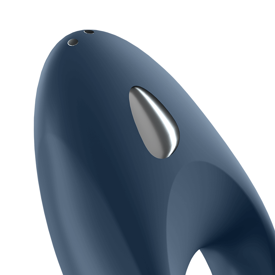 Satisfyer Mighty One Blue Ring Vibrator with App - Controlled Pleasure