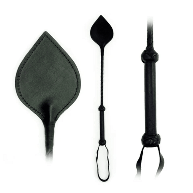 High - Quality Durable Leather Fetish Riding Crop with Spade