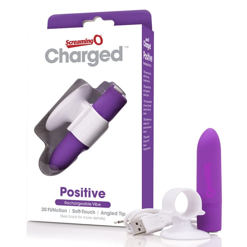 Screaming O Charged Waterproof Rechargeable Positive Vibe Massager for Enhanced Pleasure