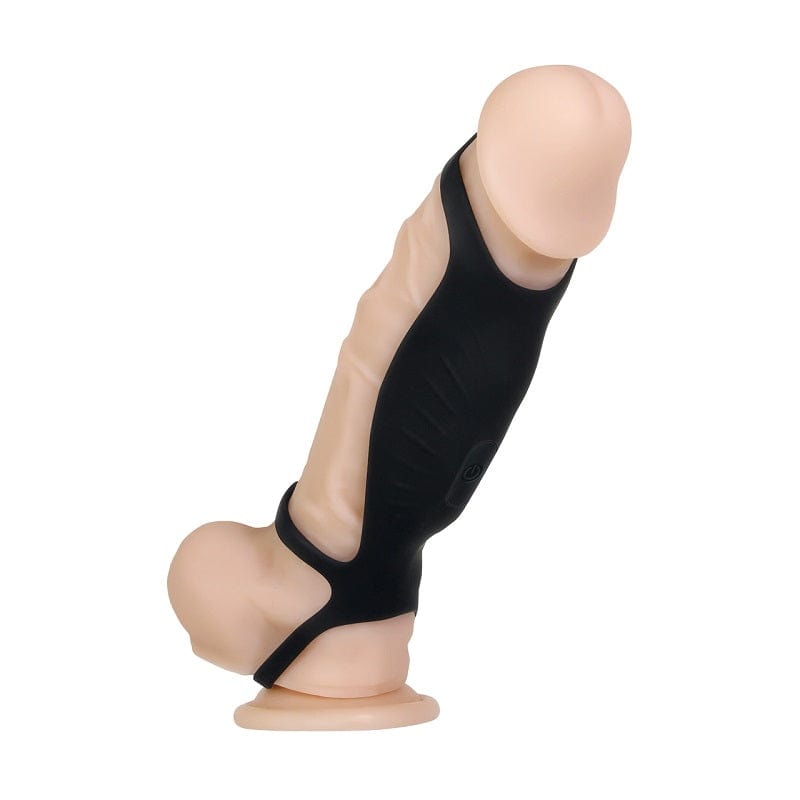 Gender-X Triple - Ring Vibrating Rocketeer Cock Sheath for Enhanced Pleasure