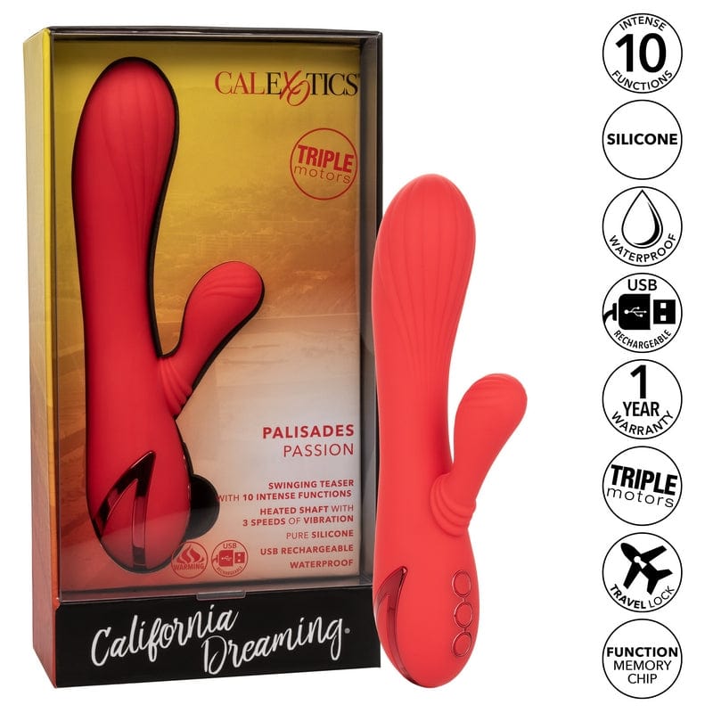 Calexotics California Dreaming Palisades Passion - Luxury Heated Rabbit Vibrator with Innovative Features