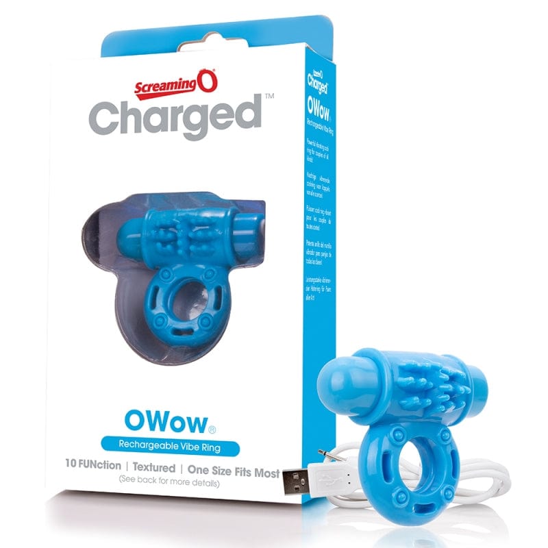 Screaming O Rechargeable Vibrating Cock Ring - Charged OWow Vibe Ring