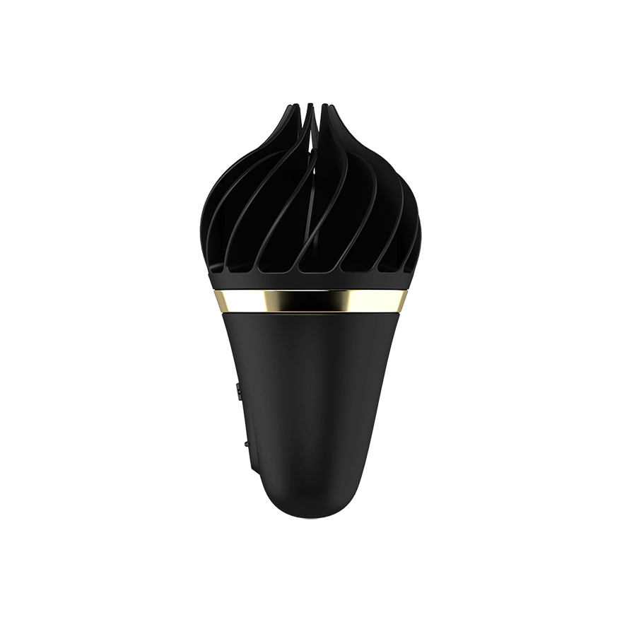 Black Satisfyer Sweet Treat Clitoral Rotating Vibrator - Ideal for Intense Pleasure