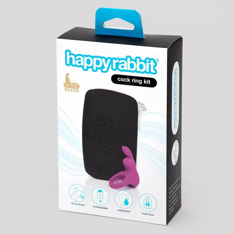 Happy Rabbit Rechargeable Vibrating Cock Ring Set for Enhanced Pleasure