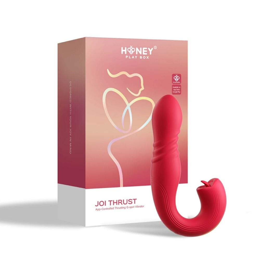 Honey Play Box Joi Thrust: App-Controlled Waterproof G-spot & Clit Pleasure Vibrator