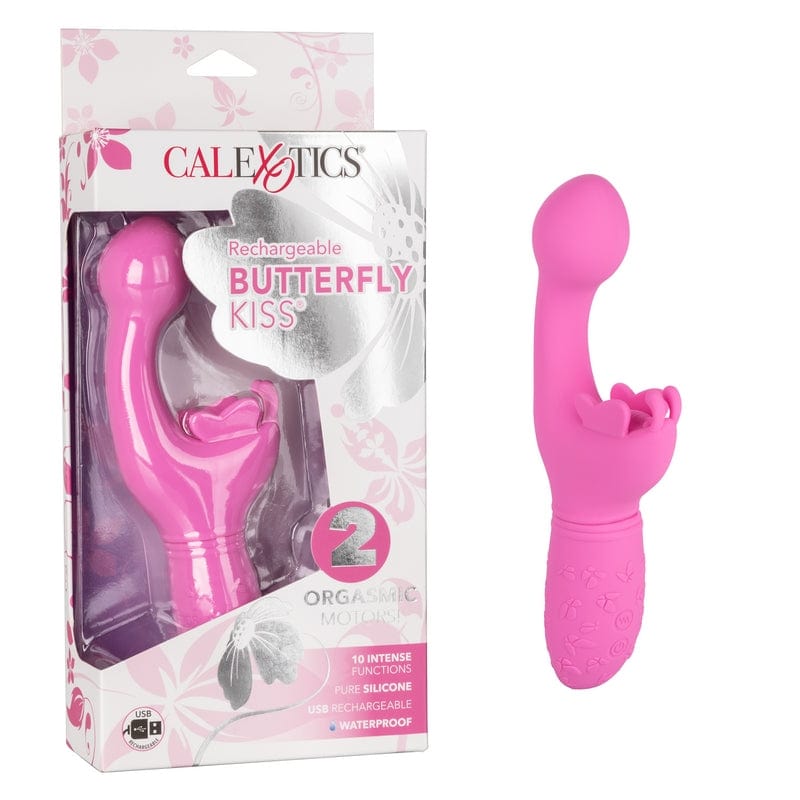 Calexotics Rechargeable Butterfly Kiss Vibrator - An Ideal Adult Toy for Women's Intimate Pleasure