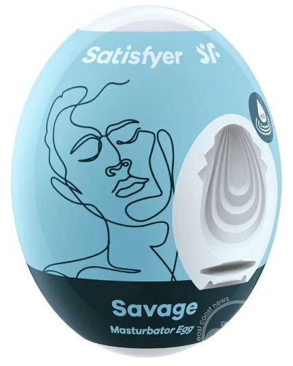 Satisfyer Disposable Male Masturbator Egg with Savage Design for Intense Pleasure