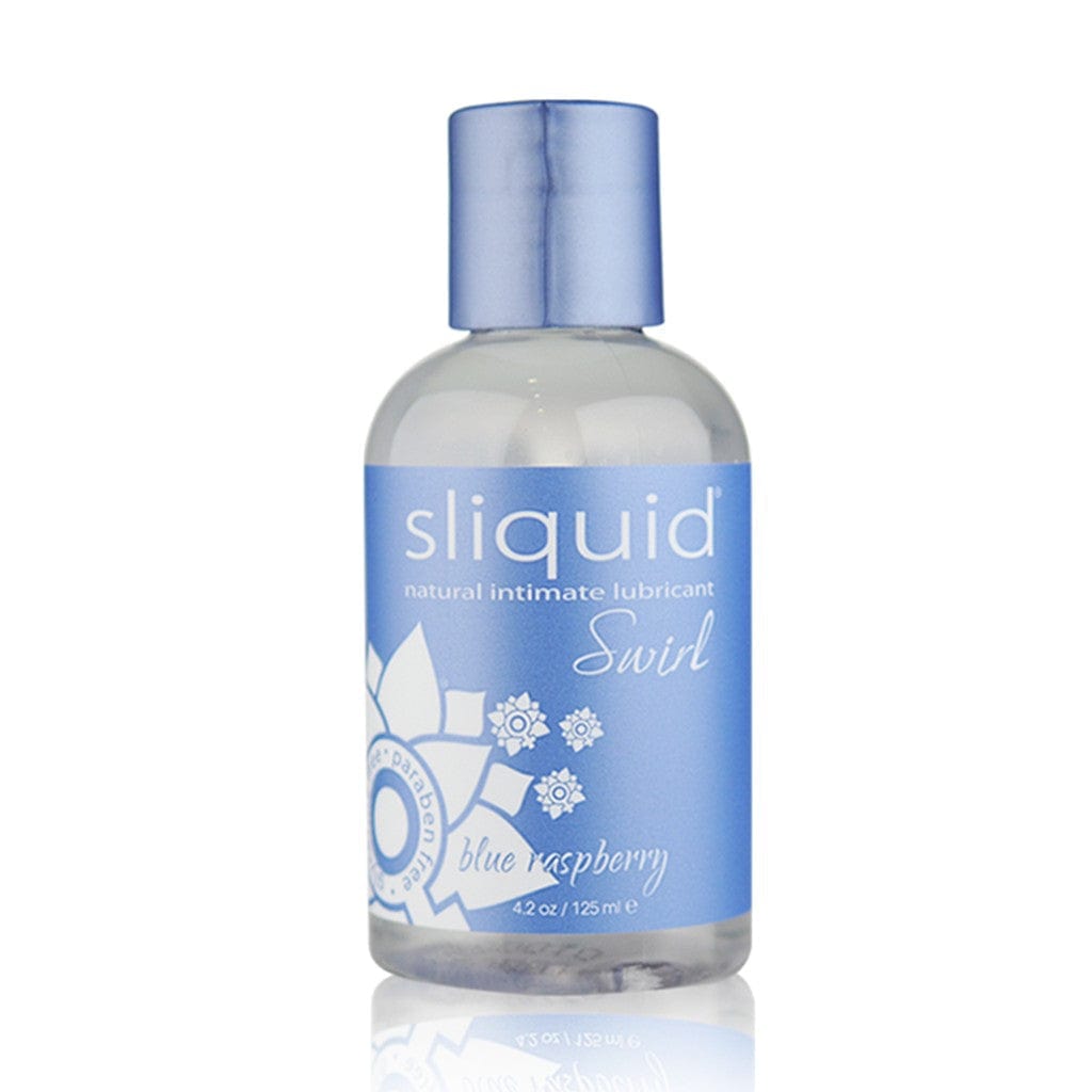 Sliquid Swirl Blue Raspberry Flavored Water - Based Vegan Lubricant