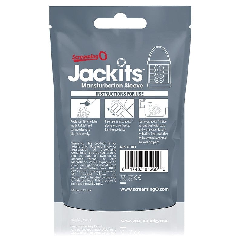 Screaming O Jackits Ultra-Soft Reusable Male Masturbation Sleeve