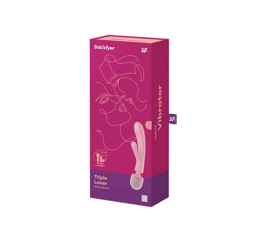 Satisfyer Premium Triple Function Lover's Pink Adult Vibrator for Ultimate Pleasure