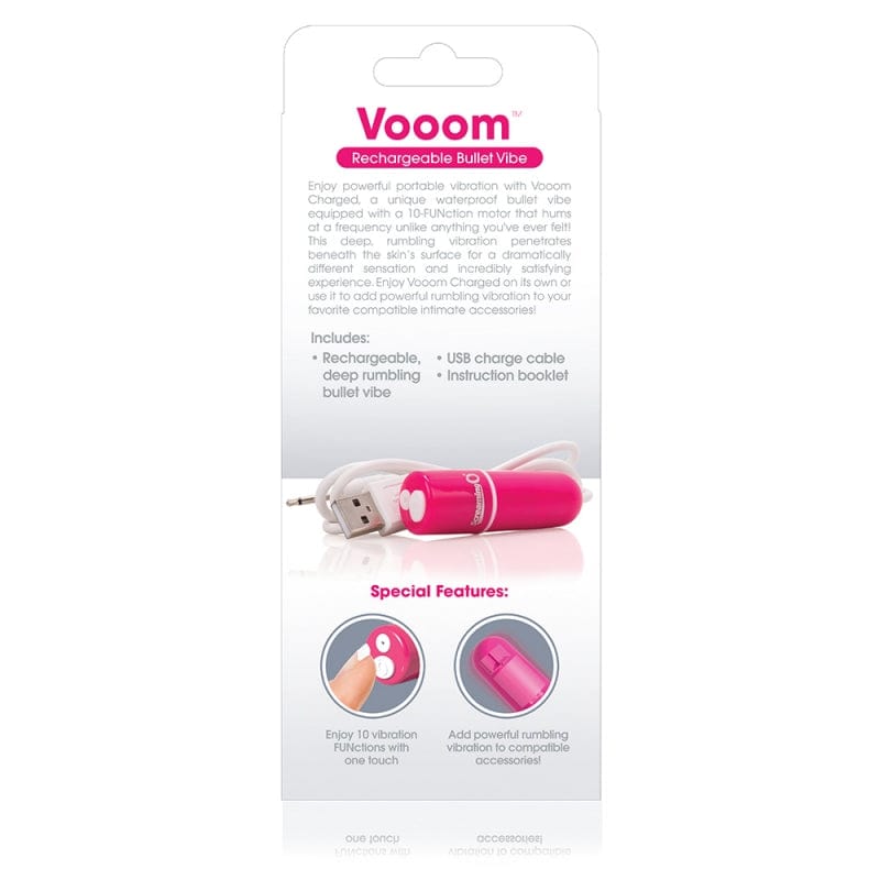 Screaming O Rechargeable Charged Vooom Bullet Vibrator with 10 Functions