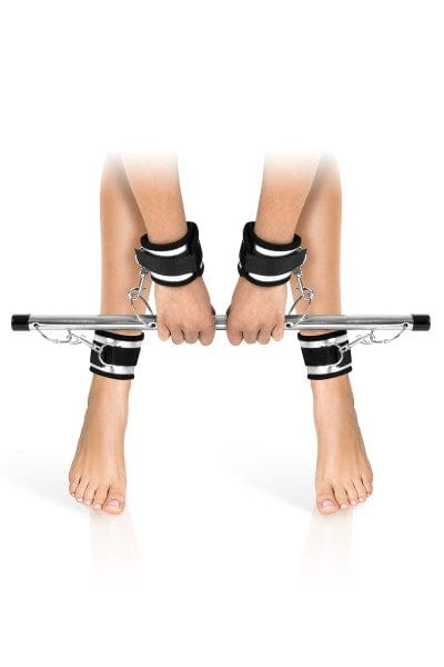 Adjustable Fetish BDSM Submission Bar with 4 Handcuffs