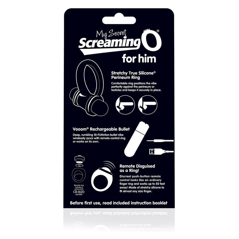 Screaming O Rechargeable Bullet and Discreet Ring Vibe for Men