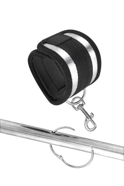 Adjustable Fetish BDSM Submission Bar with 4 Handcuffs
