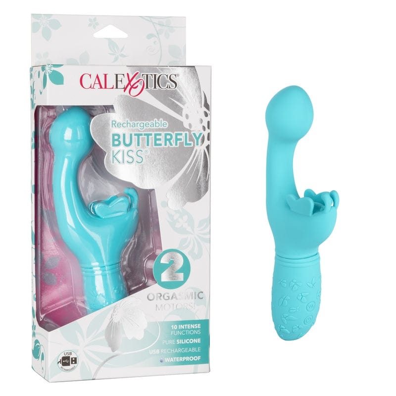 Calexotics Rechargeable Butterfly Kiss Vibrator - An Ideal Adult Toy for Women's Intimate Pleasure