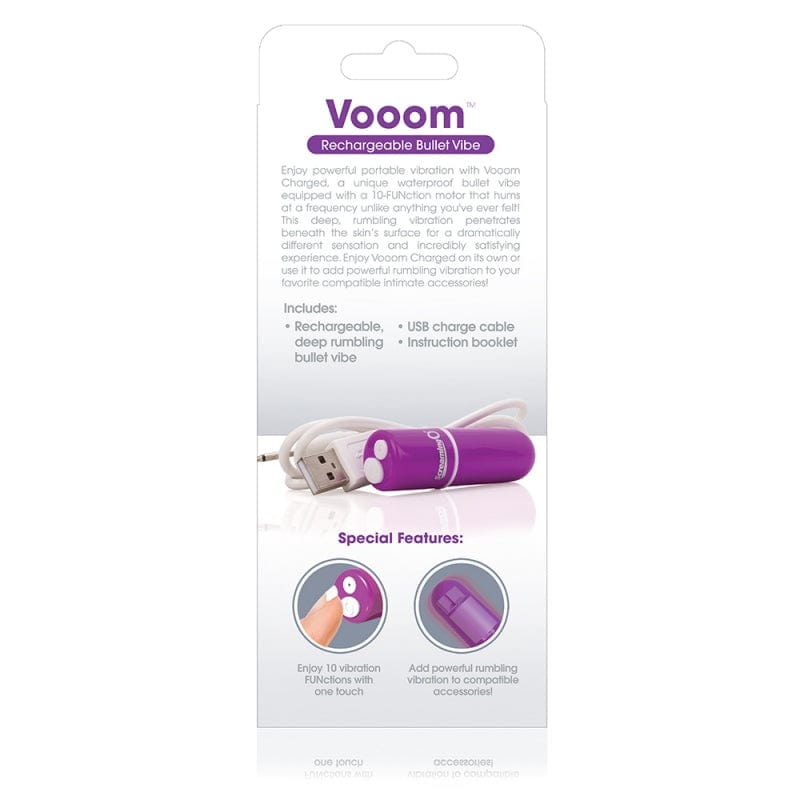 Screaming O Rechargeable Charged Vooom Bullet Vibrator with 10 Functions