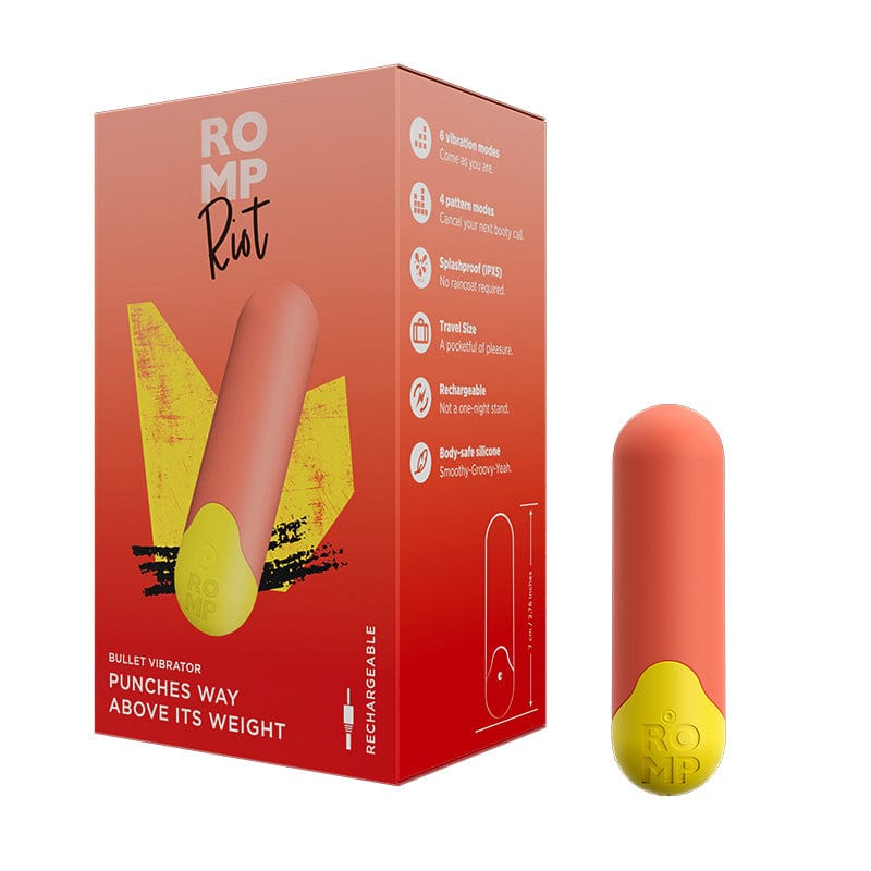 Romp Riot Compact Bullet-Style Personal Vibrator for Intense Clitoral Stimulation