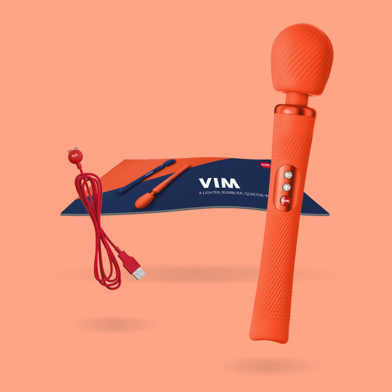 Fun Factory Vim Premium Weighted Rumble Wand Massager for Ultimate Pleasure and Relaxation