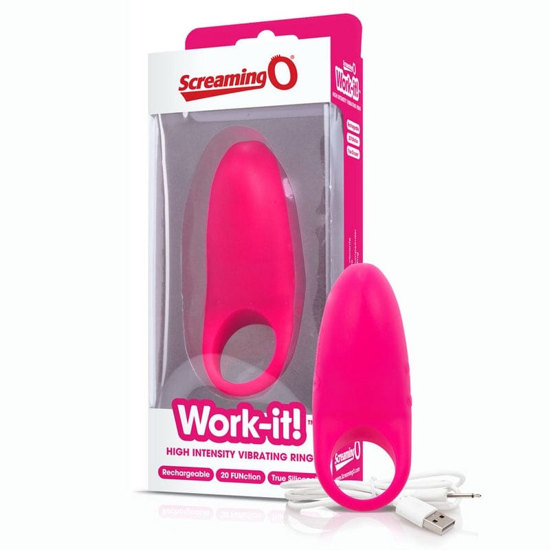 Screaming O High-Intensity Vibrating Work-it Cock Ring for Couples