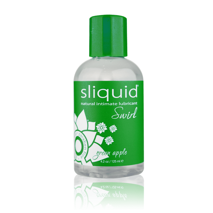 Sliquid Swirl Water - Based Lubricant with Delicious Green Apple Flavor