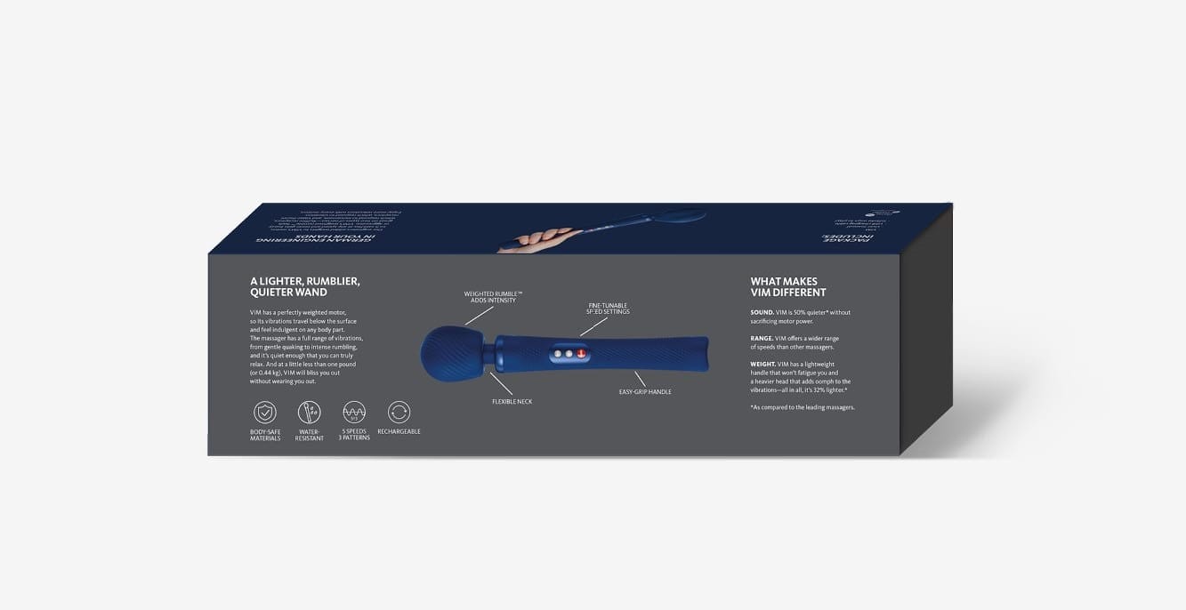 Fun Factory Vim Premium Weighted Rumble Wand Massager for Ultimate Pleasure and Relaxation
