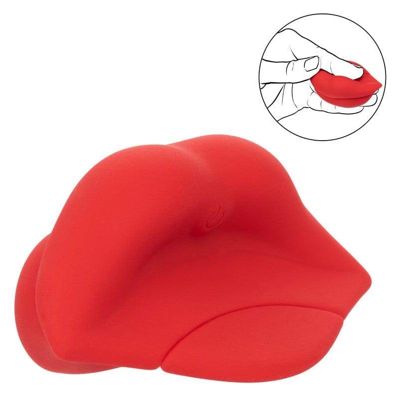 Calexotics Naughty Bits Muah Mini Handheld Silicone Vibrator for Intense Massage