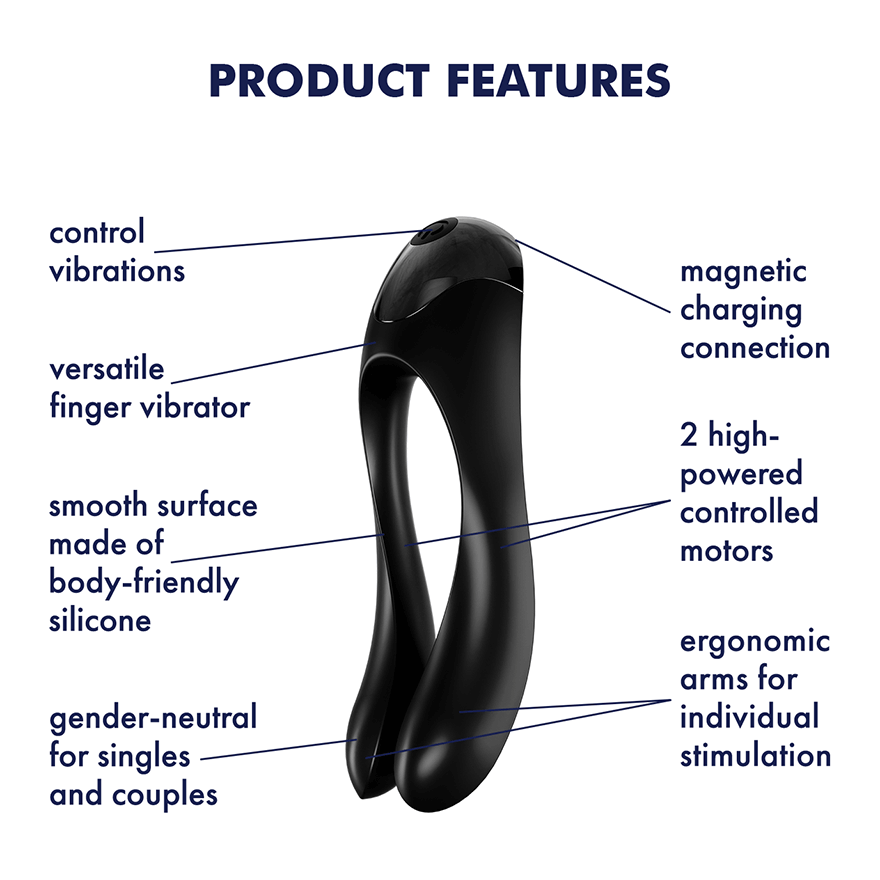 Satisfyer Finger-Style Candy Cane Vibrator for Intimate Pleasure