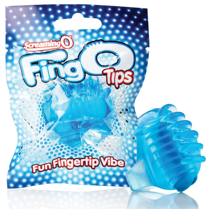 Screaming O Disposable FingO Tips Mini Vibrating Sex Toys in Blue or Purple