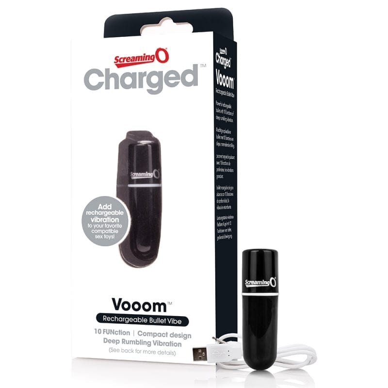 Screaming O Rechargeable Charged Vooom Bullet Vibrator with 10 Functions