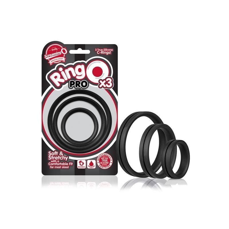 Screaming O RingO Pro x3 Premium Silicone Cock Rings Set