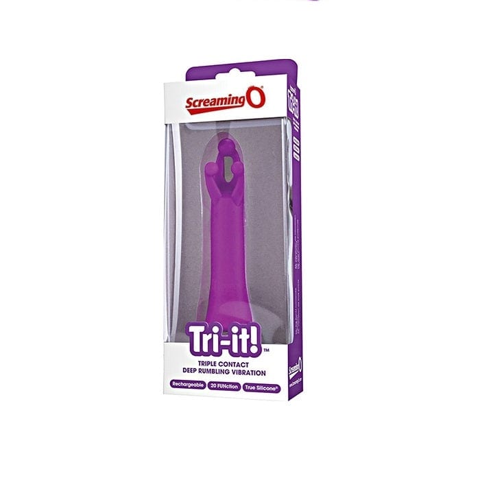 Screaming O Charged Tri - it! Rechargeable Vibe with 20 Vibration Modes