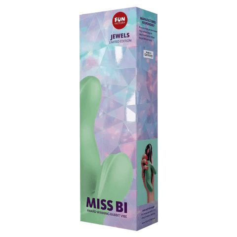 Fun Factory Jewels Miss Bi Dual - Action Rabbit - Style Vibrator for Intense G - Spot and Clitoral Stimulation