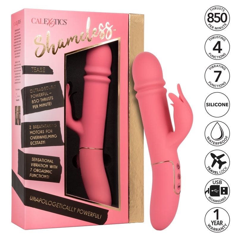 Calexotics Shamelessly Teasing Rabbit Style Thrusting Vibrator for Ultimate Pleasure