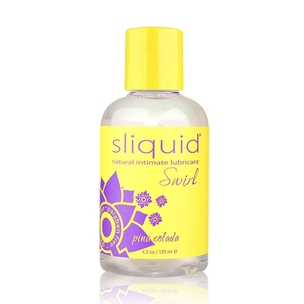 Sliquid Swirl Pina Colada Flavored Water-Based Personal Lubricant for Intimate Use