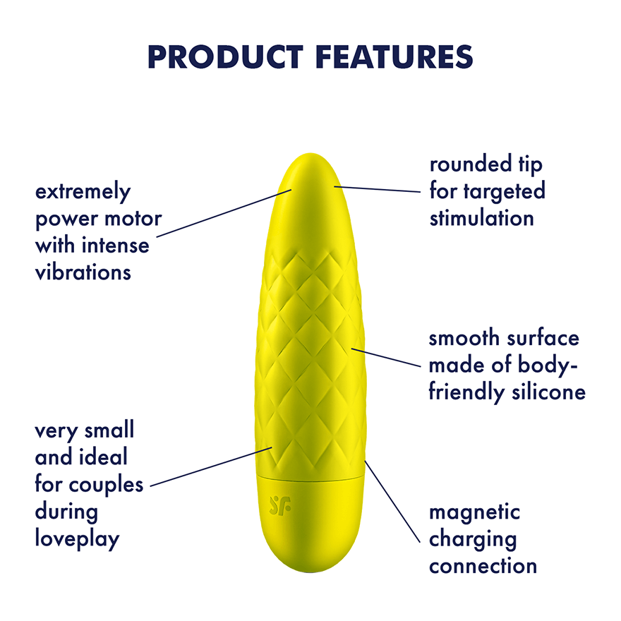 Satisfyer Ultra-Power Bullet 5 Mini Vibrator with 5 Speeds and 7 Patterns