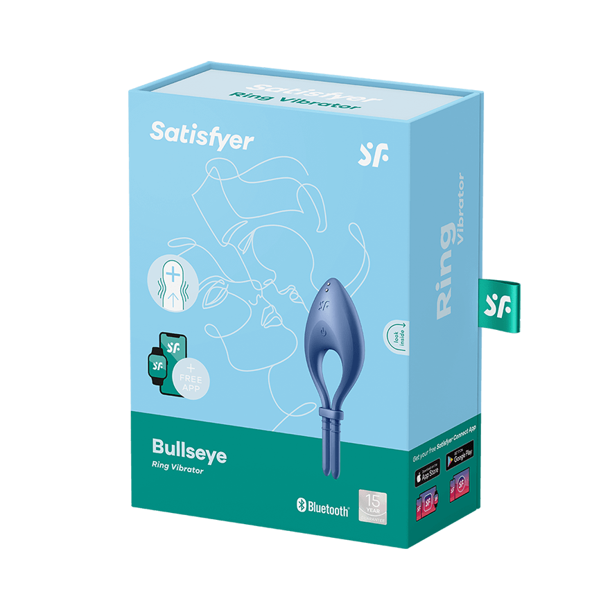 Satisfyer Adjustable and App-Controlled Bullseye Cock Ring Vibrator for Intensified Male Pleasure