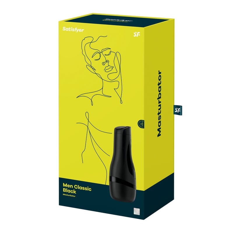 Classic Black Satisfyer Masturbator for Men with Innovative Features