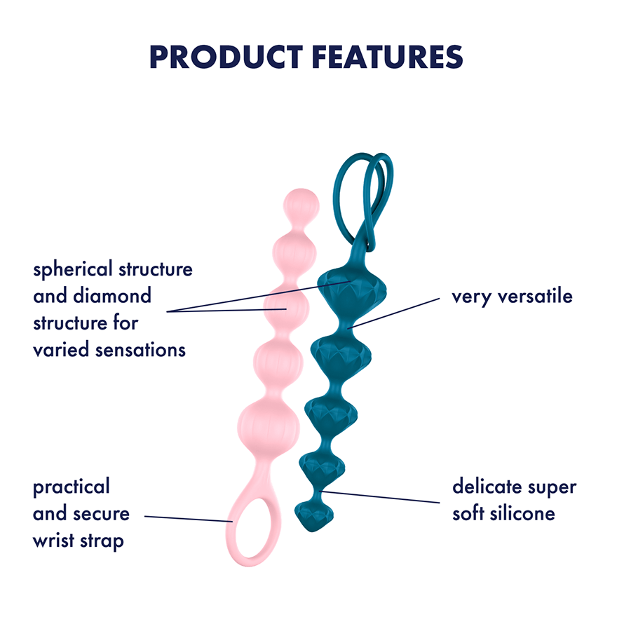 Colorful Anal Love Beads by Satisfyer for Enhanced Pleasure