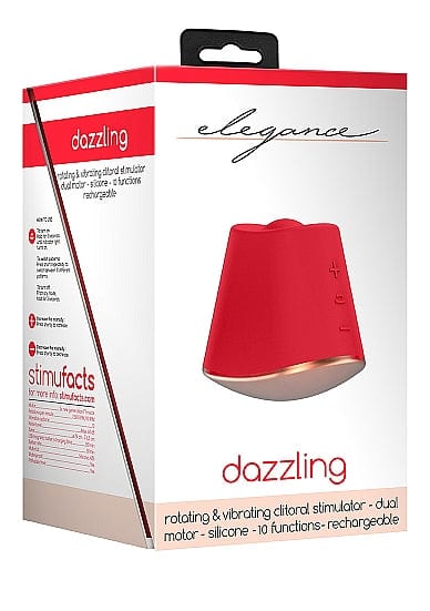 Shots Elegance Dazzling High - Performance Rotating and Vibrating Clitoral Stimulation Toy