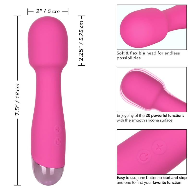 Calexotics Rechargeable Mini Miracle Personal Massager for Travel and Relaxation