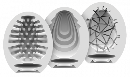 Satisfyer 3-Piece Set of Realistic Masturbator Eggs