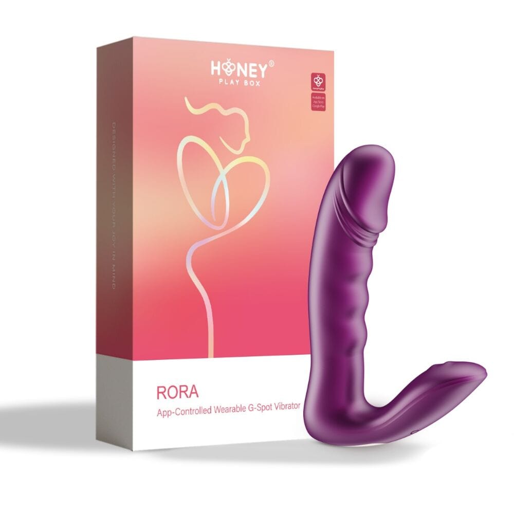 Honey Play Box Rora 2: App-Controlled, Waterproof Wearable G-spot Vibrator with Dual Motors
