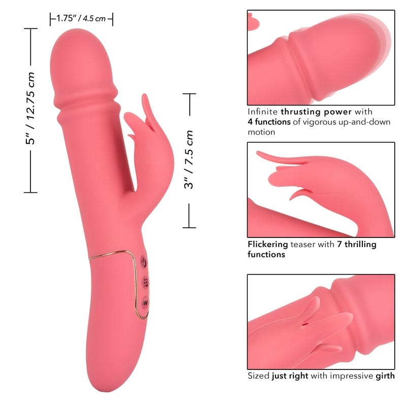 Calexotics Shamelessly Teasing Rabbit Style Thrusting Vibrator for Ultimate Pleasure