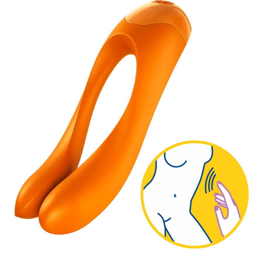 Satisfyer Finger-Style Candy Cane Vibrator for Intimate Pleasure