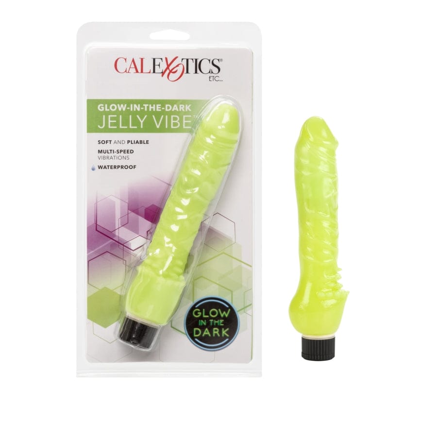 Calexotics Soft PVC Jelly Glow-in-the-Dark Multi-Speed Penis Vibrator