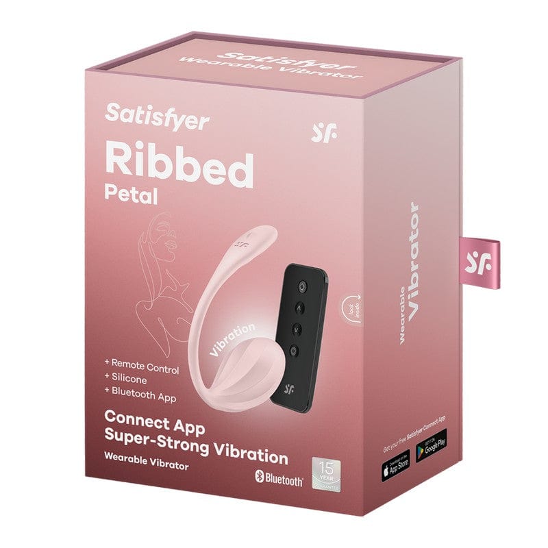 Satisfyer Wearable Silicone Ribbed Petal Vibrator for Intimate Pleasure