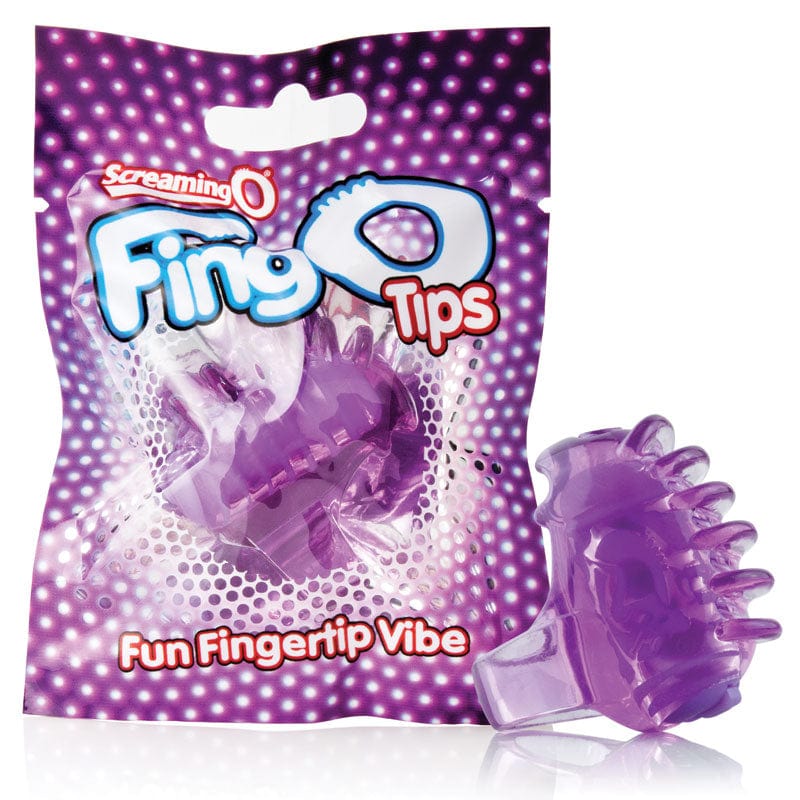 Screaming O Disposable FingO Tips Mini Vibrating Sex Toys in Blue or Purple