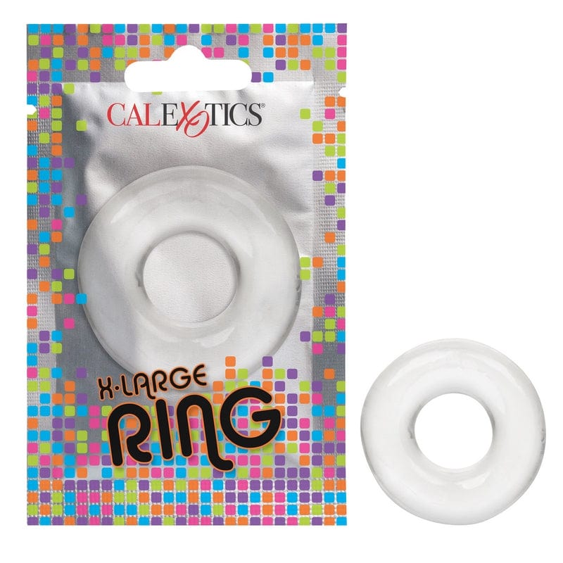 Calexotics Extra-Large Clear Ring in Foil Pack for Optimal Pleasure