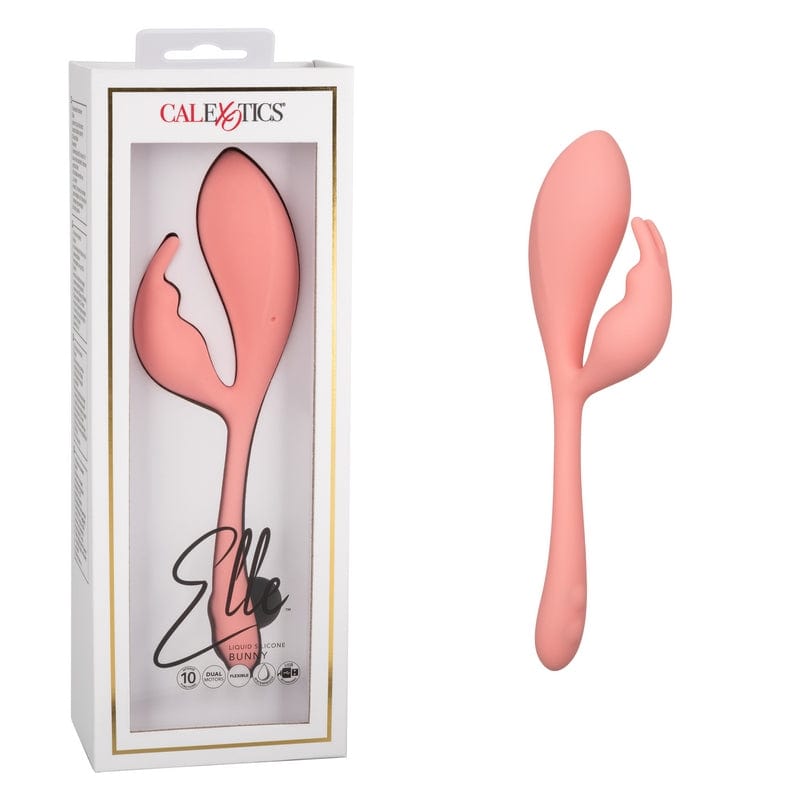 Calexotics Elle Liquid Silicone Pleasure Bunny Vibrator Toy
