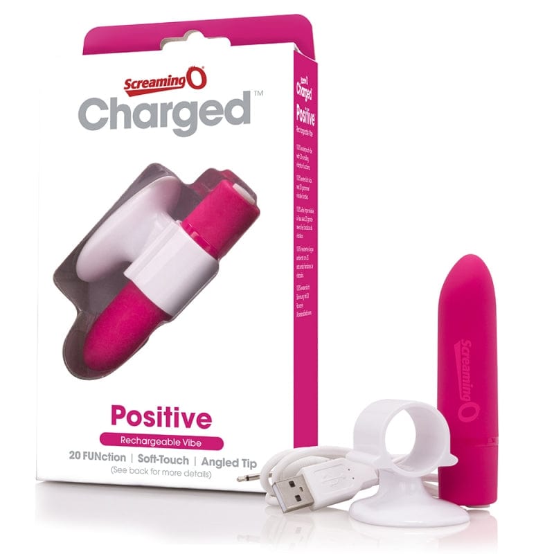 Screaming O Charged Waterproof Rechargeable Positive Vibe Massager for Enhanced Pleasure
